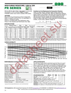 PR1-101-JBW datasheet  